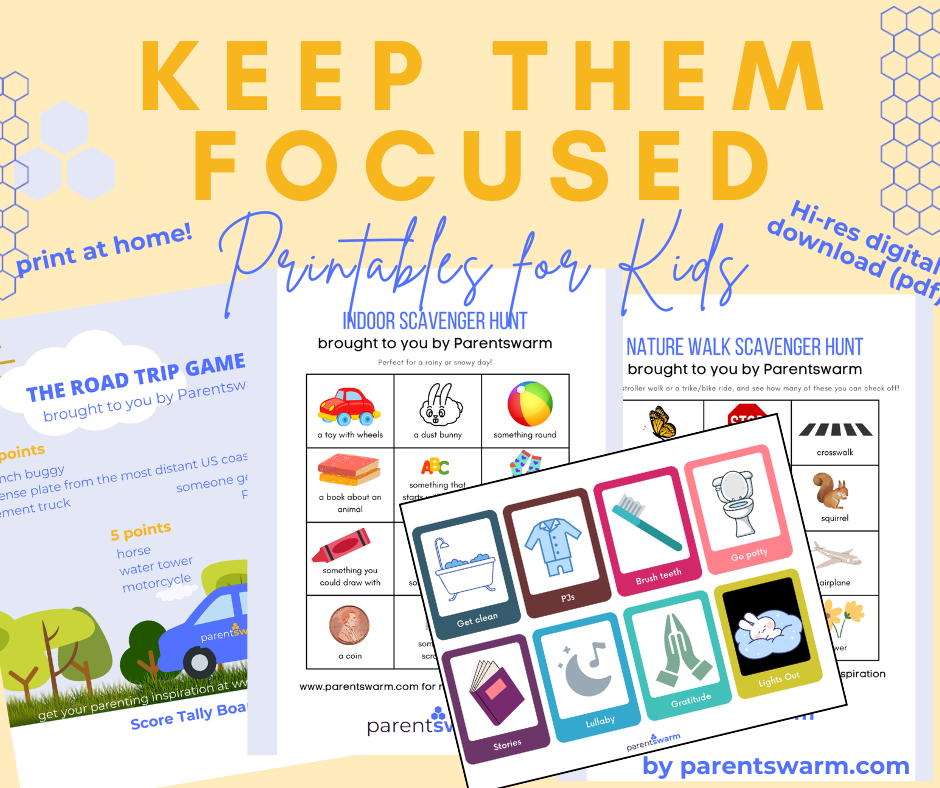 Keep Them Focused - Kids Activity Printables Bundle