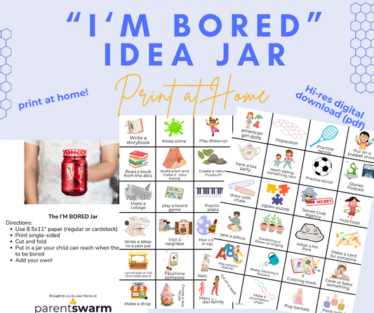 The "I'M BORED" Jar - Activity Cards Printable